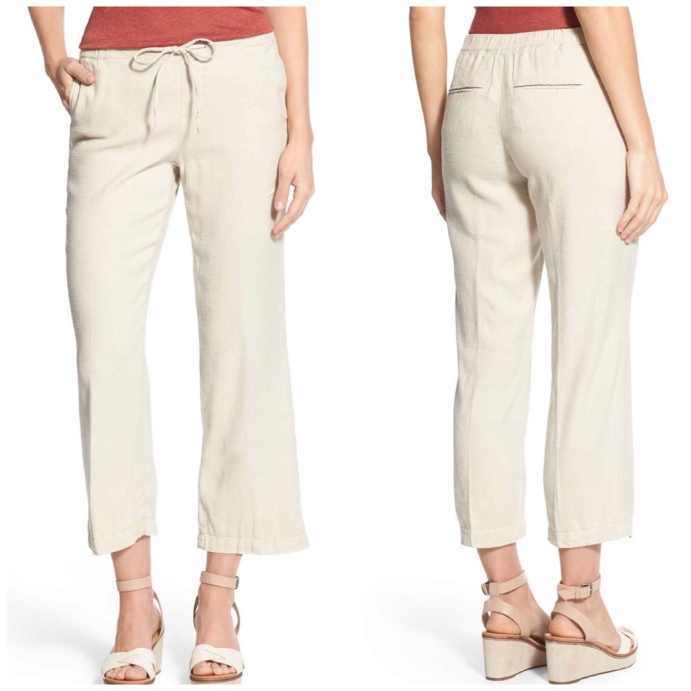 NYDJ Jamie Relax Ankle Linen Pants Woman Size 8 New